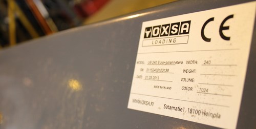 OXSA - tuotanto - CE-Hyväksyntä
