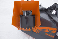 Oxsa Snow 250 Evo - Heittoaukon koko optimoitu tehokkaan roottorin mukaisesti